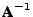 $ \textbf{A}^{-1}$